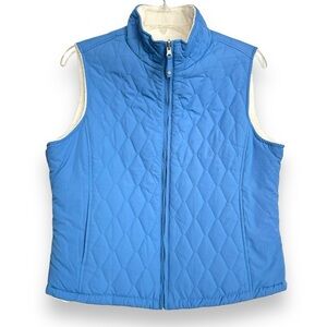 NWOT Free Country Sz Large Stormy Blue Expedition Stratus Lite Reversible Vest